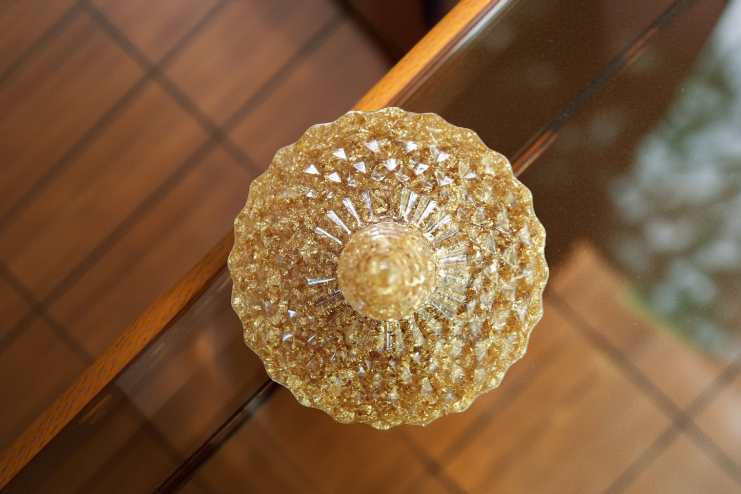 Gold Resin Jewelry Jar