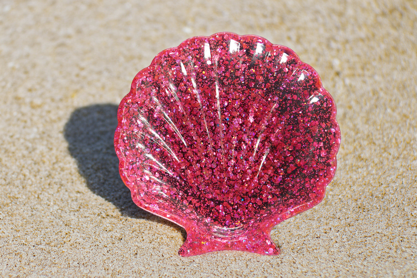 Handcrafted Colored Resin Shell Bowl